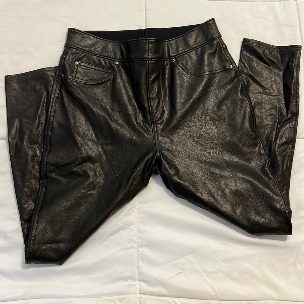 Petite small Faux leather pants